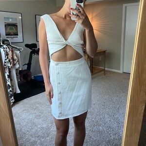 Sabo Skirt white mini dress